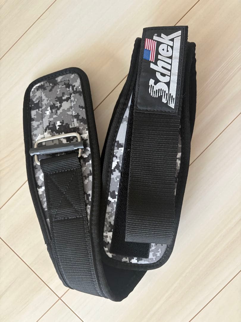 Schiek トレーニングパワーベルト S 迷彩柄