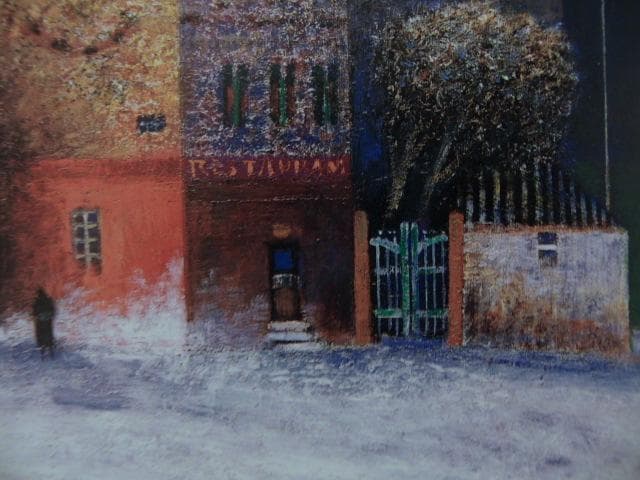 黒木邦彦、【雪のブルターニュ】、希少な画集画、新品高級額 額装付