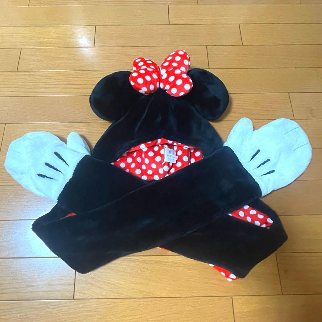ディズニーミニーちゃんマフラーキャップ ミニーちゃんヘアピン