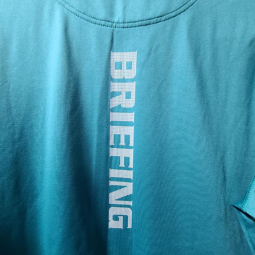 BRIEFING　長袖モックシャツ☆ ブリーフィングゴルフ　グリーン系　L