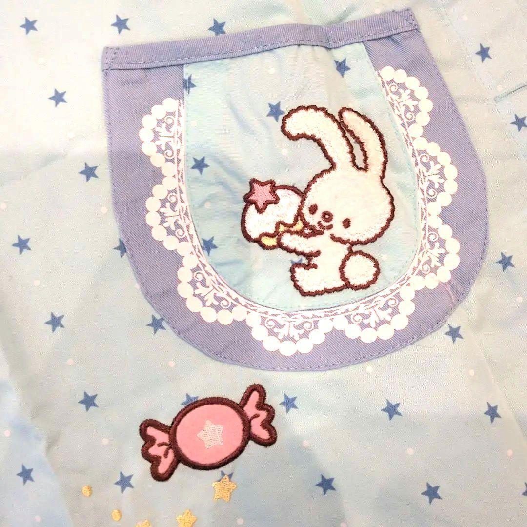 【新品未使用】キキララ　エプロン　保育士さんや家庭科の実習に