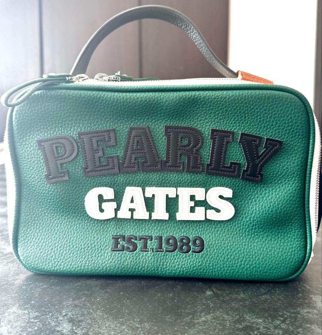 PEARLY GATES カートバッグポーチ グリーン 韓国