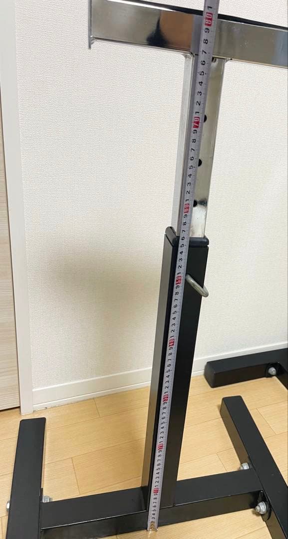 バーベル用　セーフティラック 左右セット 高さ調節可 筋トレ ホームジム