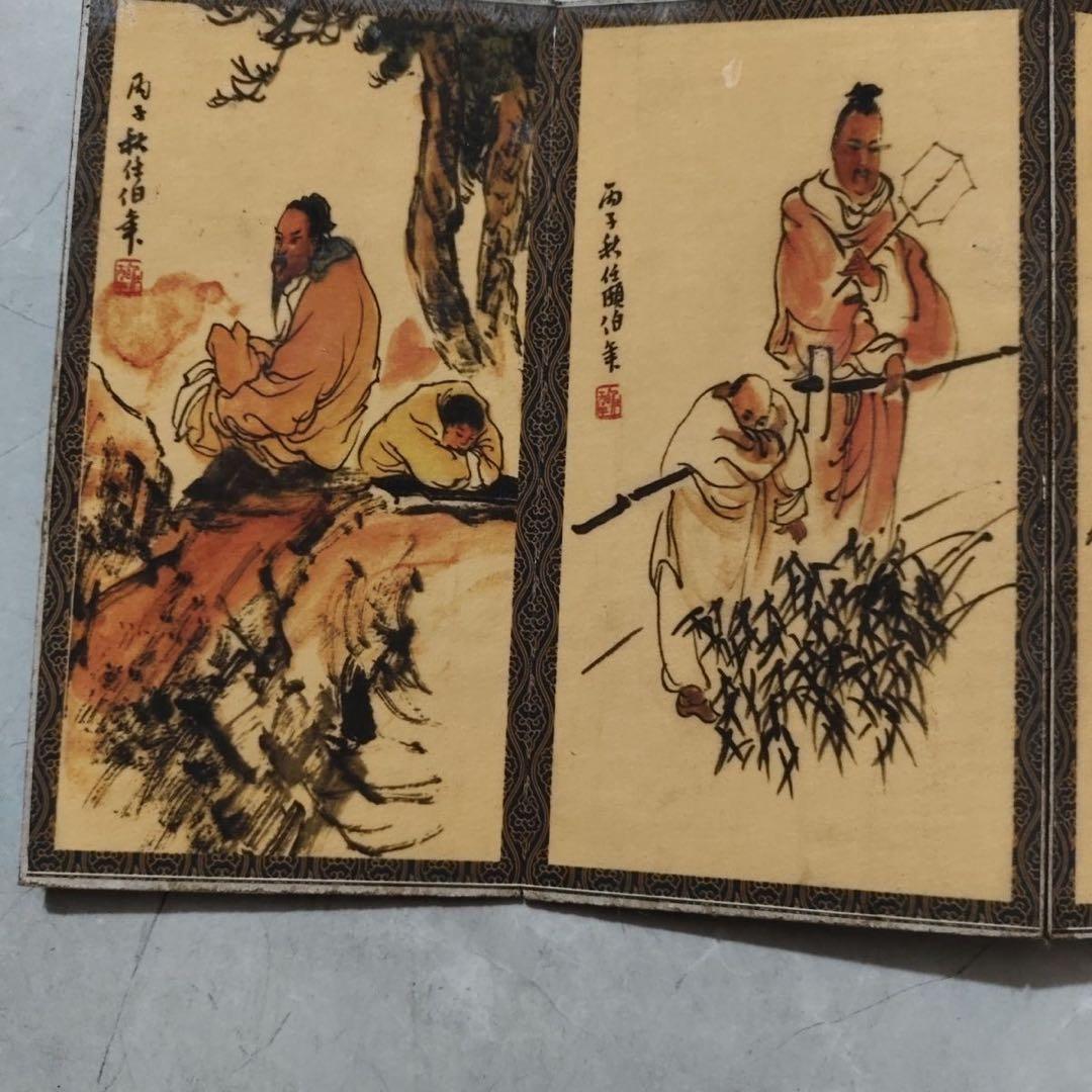 任伯年 人物画 冊頁 中国画 画冊 宣紙 絵画