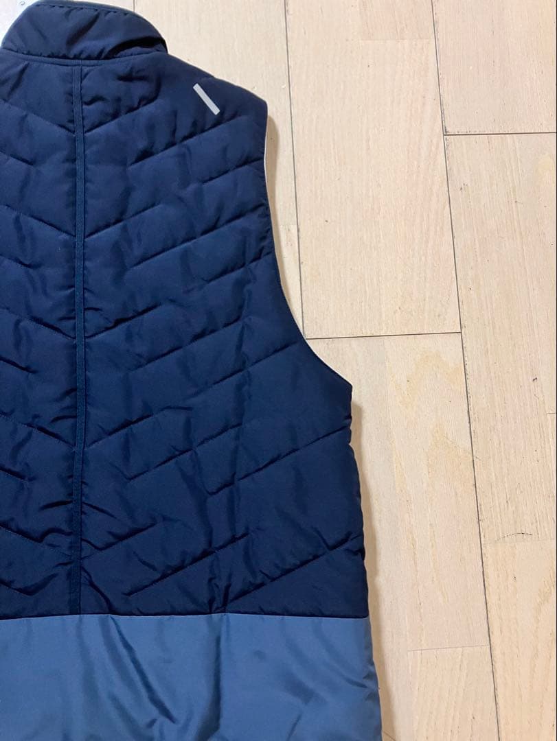 NIKE ランニングウェア ベスト 新品 メンズ アウター ナイキ L ネイビー