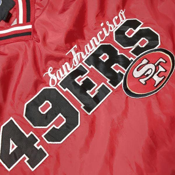 49ERS NFL プルオーバー ナイロンジャケット L フォーティーナイナーズ