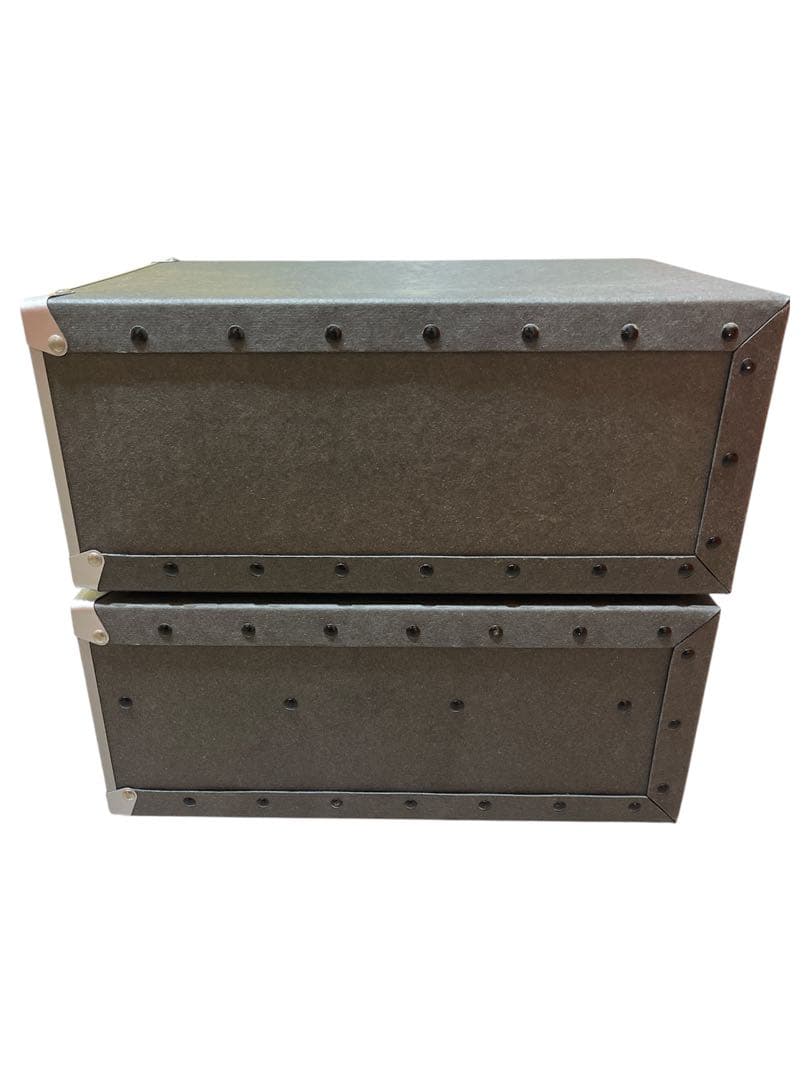 【廃盤品】 MUJI無印良品 硬質パルプ引出し2個　美品①