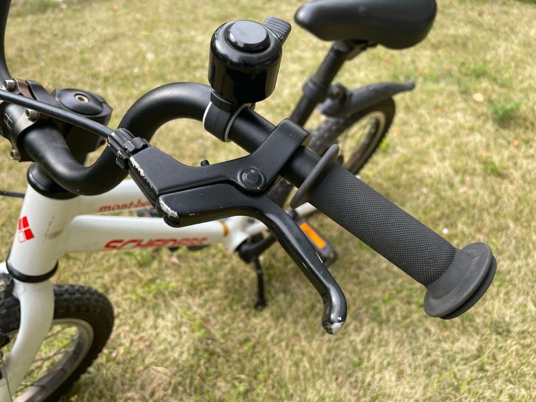 値下げ　シャイデック　モンベル　キッズ　自転車16インチ ホワイト　後輪泥よけ付