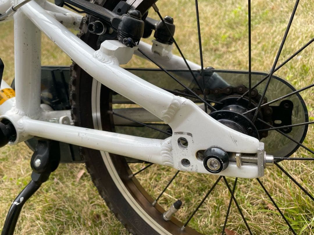 値下げ　シャイデック　モンベル　キッズ　自転車16インチ ホワイト　後輪泥よけ付
