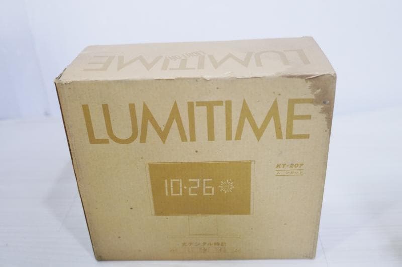 ★田村電機　光デジタル時計　ルミタイム Lumitime KT-207