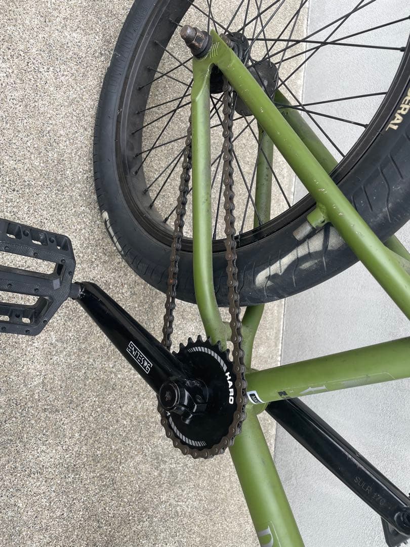 Haro Downtown BMX20インチ オリーブグリーン 与座エリカ