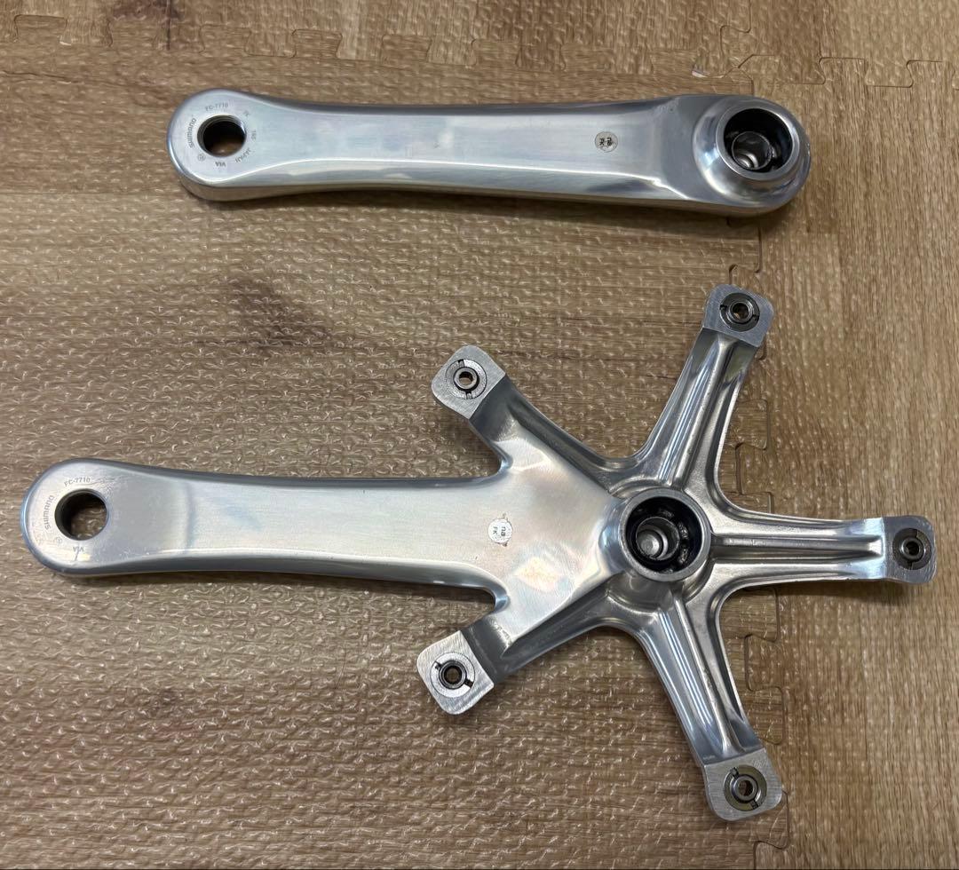 SHIMANO クランクFC-7710　165mm njs VIA ピスト