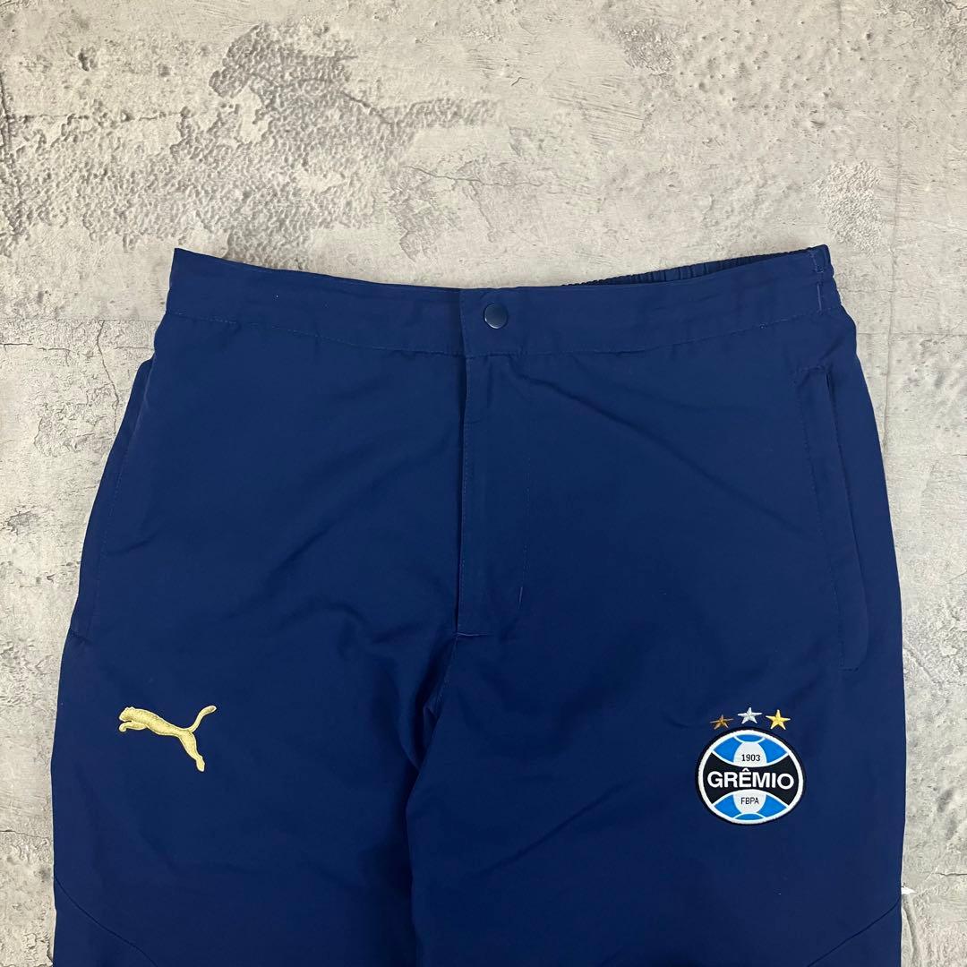 00s PUMA グレミオFBPA トレーニングパンツ 古着 刺繍ロゴ 紺 M