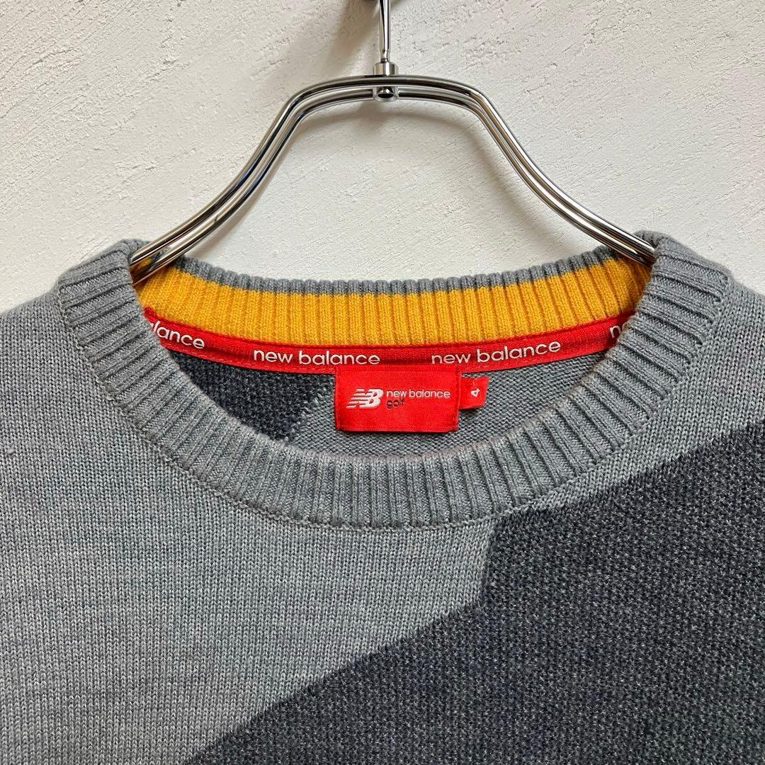 美品 New Balance GOLF 迷彩 ニット カモフラ