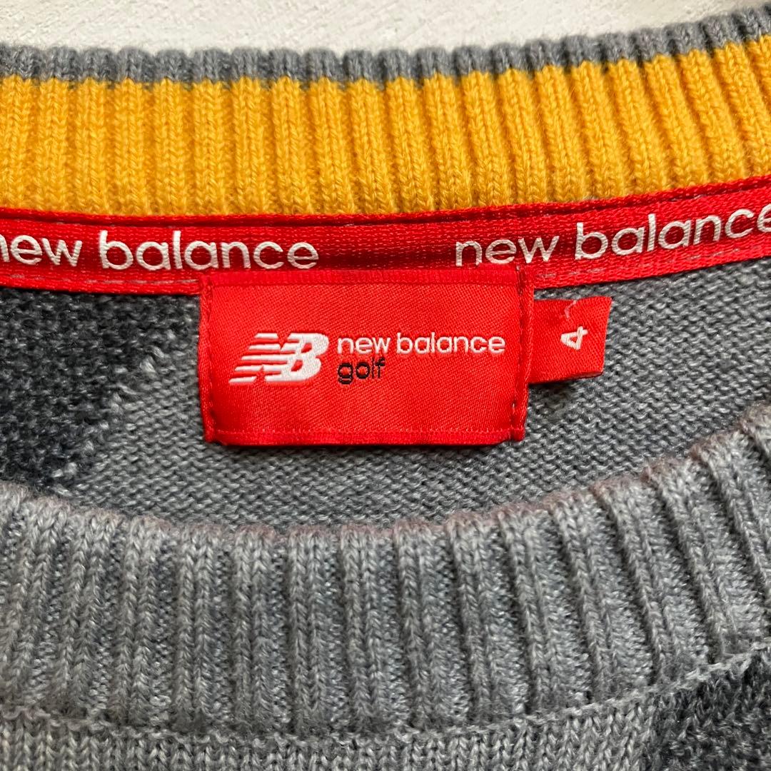 美品 New Balance GOLF 迷彩 ニット カモフラ