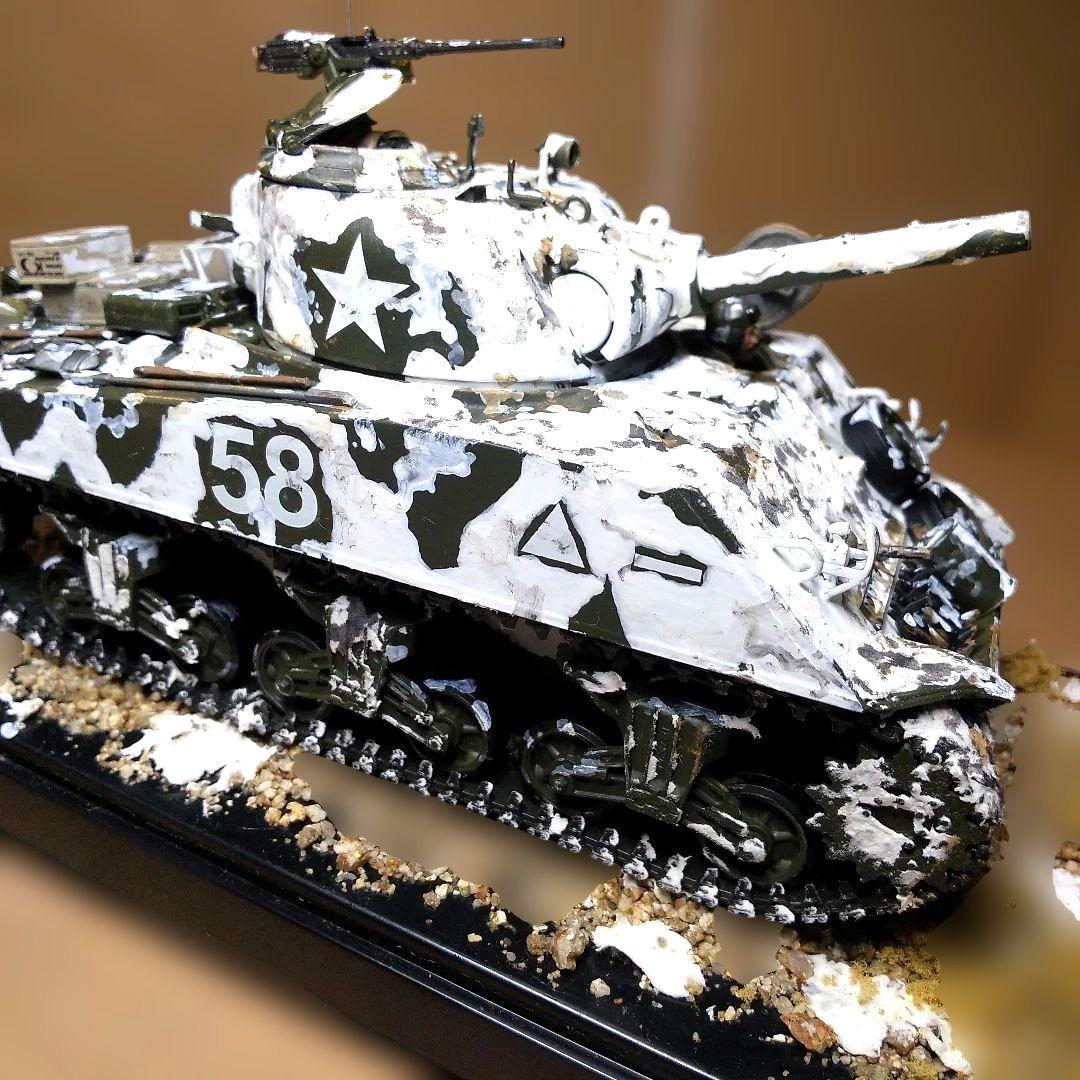 米軍M4A3シャーマン105mm榴弾砲搭載(突撃支援)冬季バージョン仕上げ