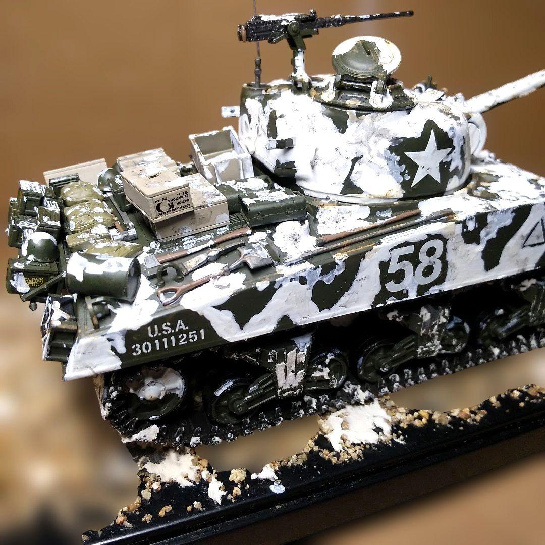 米軍M4A3シャーマン105mm榴弾砲搭載(突撃支援)冬季バージョン仕上げ