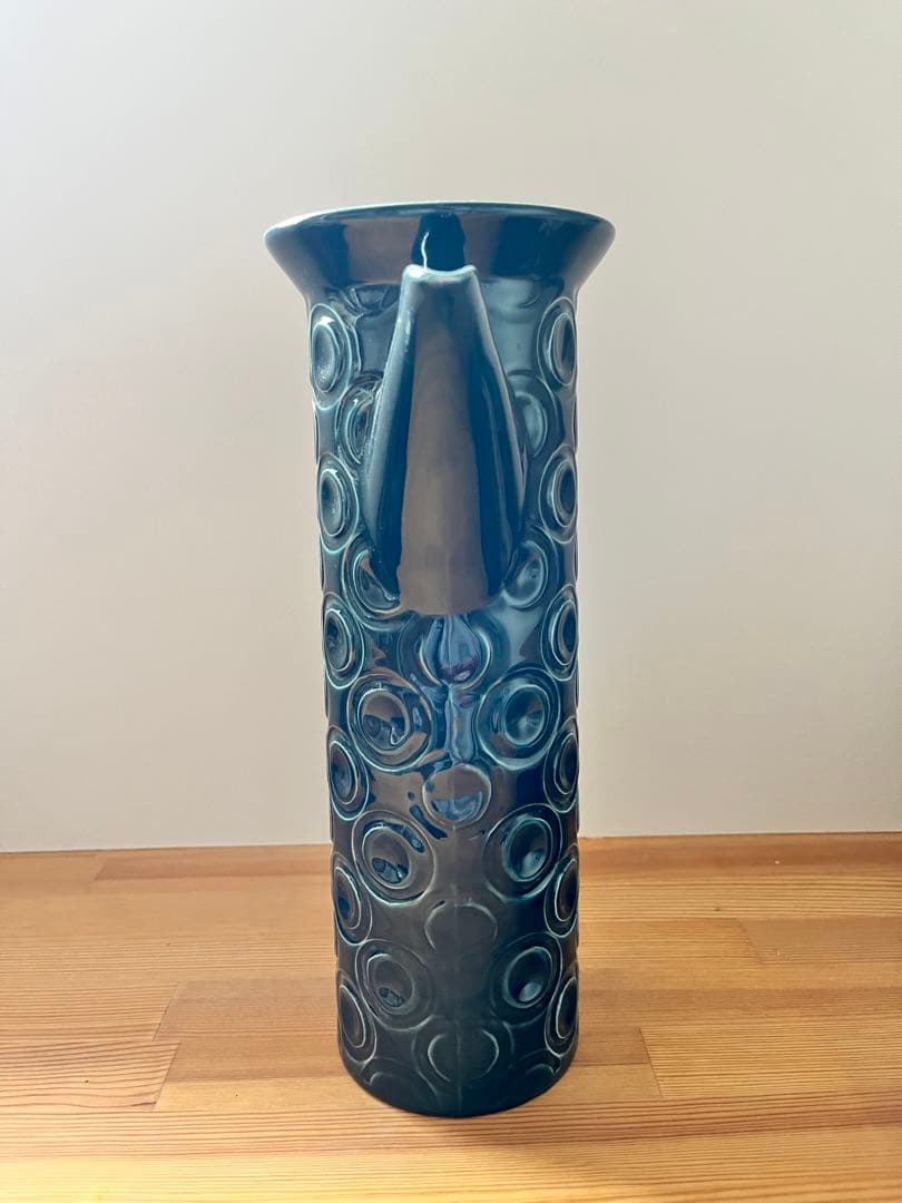 ポートメリオンジュピター　ブルー　ヴィンテージ　ポット　蓋なし　ピッチャー型花器
