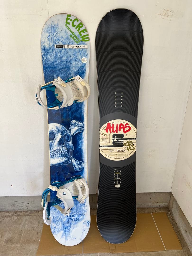 ROSSIGNOL 布施忠モデル　BURTON UNIONバインディング　板2枚