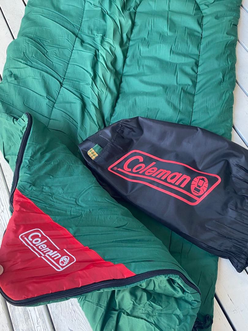 3個セット Coleman スリーピングバッグ 寝袋 未使用 超美品 布団にも