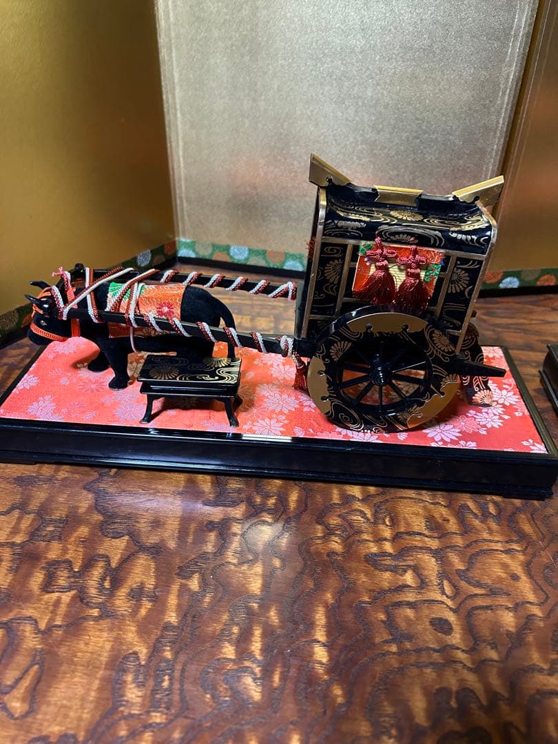 【雛人形 飾り】【レトロ】馬車 伝統的な日本の飾り