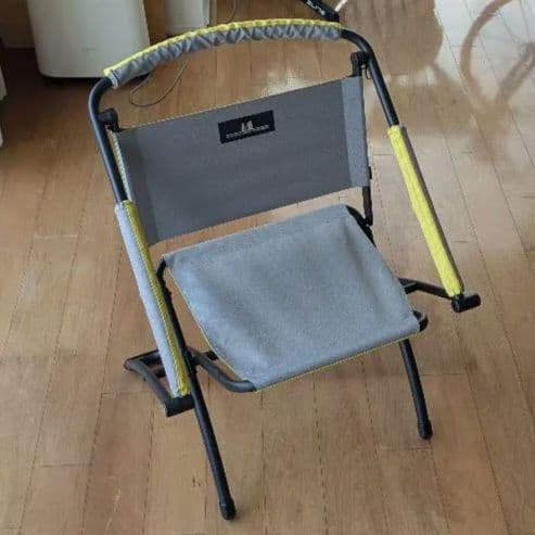 小川テント ogawa ハイ&ロー2ウェイチェア 中古　イエロー×グレー
