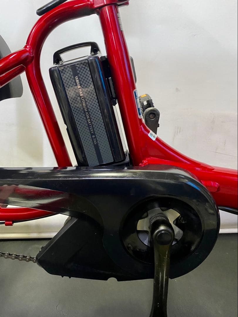 1年保証 送料無料　ヤマハ　パスキッス　20インチ　赤色　電動アシスト自転車