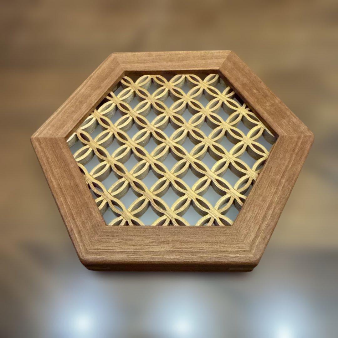 【廃盤品】FU-RINKAZAN ヘキサコースター　旧七宝　屋久杉