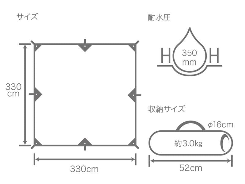 【廃盤品】DOD　チーズタープミニ　TT3-581-BG