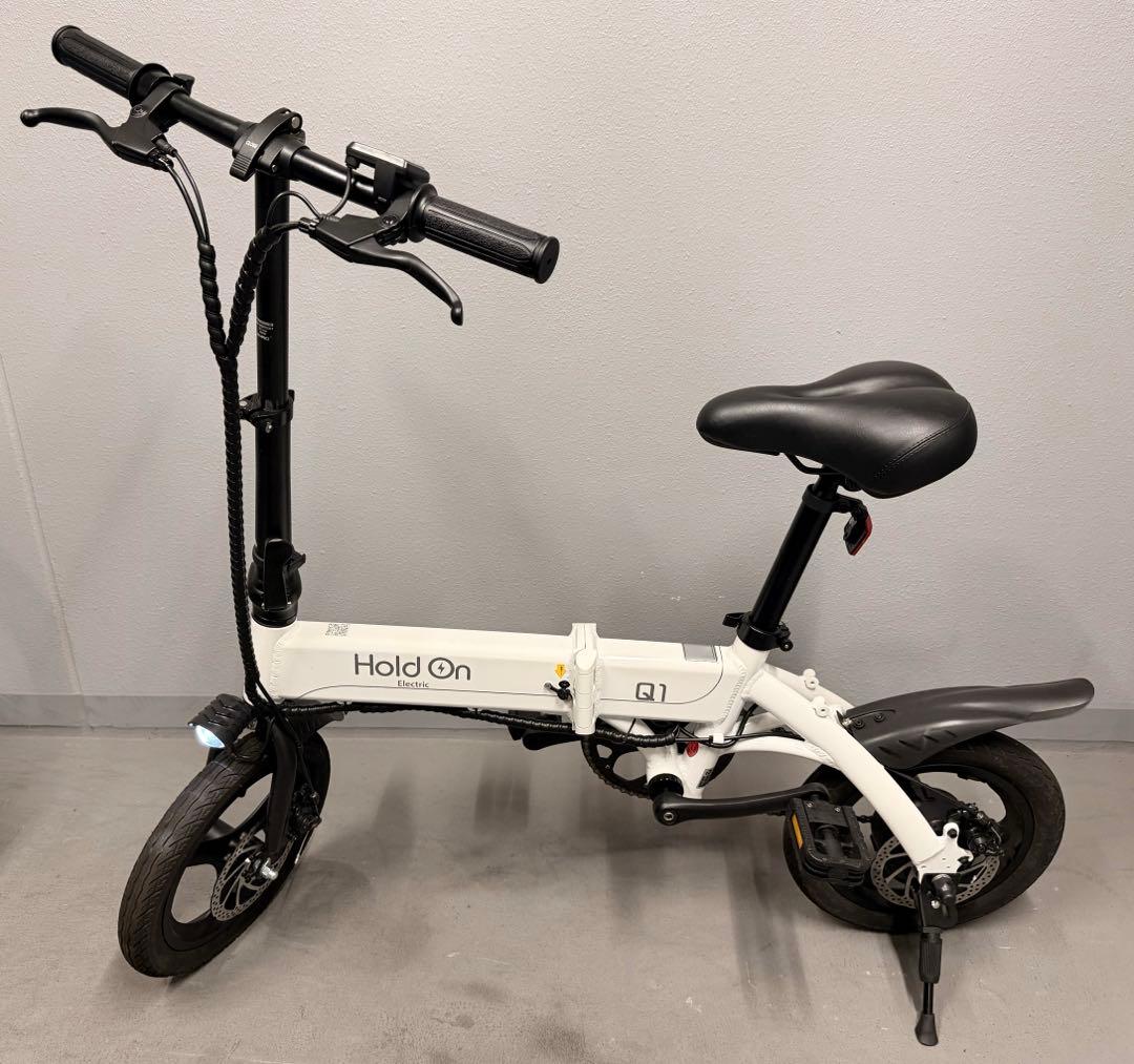 HOLDON ホールドオン Q1J 折り畳み 電動アシスト自転車　パールホワイト