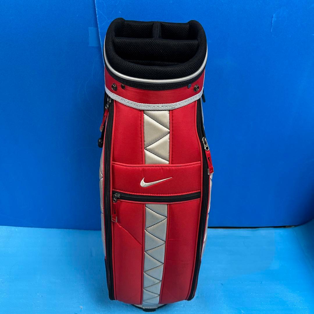 NIKE キャディバッグ レッド シルバー