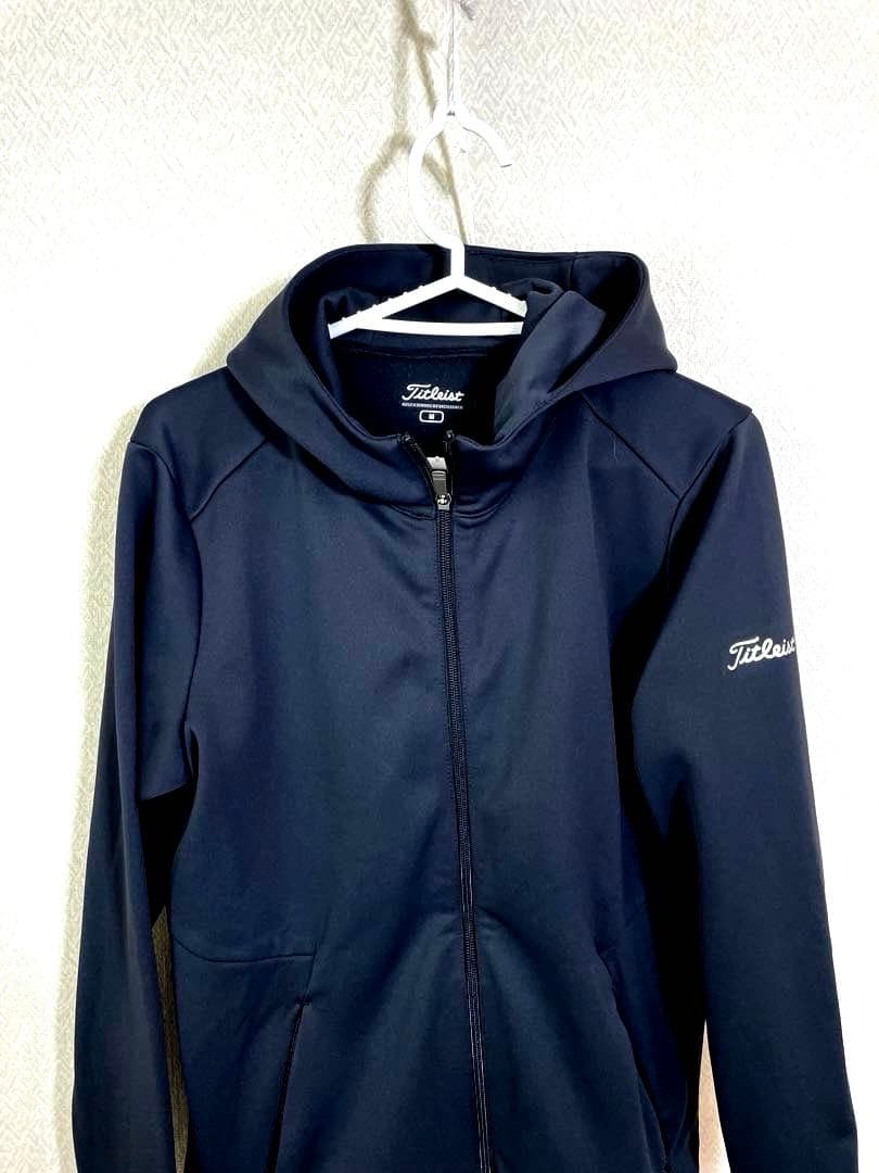(美品）タイトリストTitleistポリエステルジャケット ブラック　サイズM