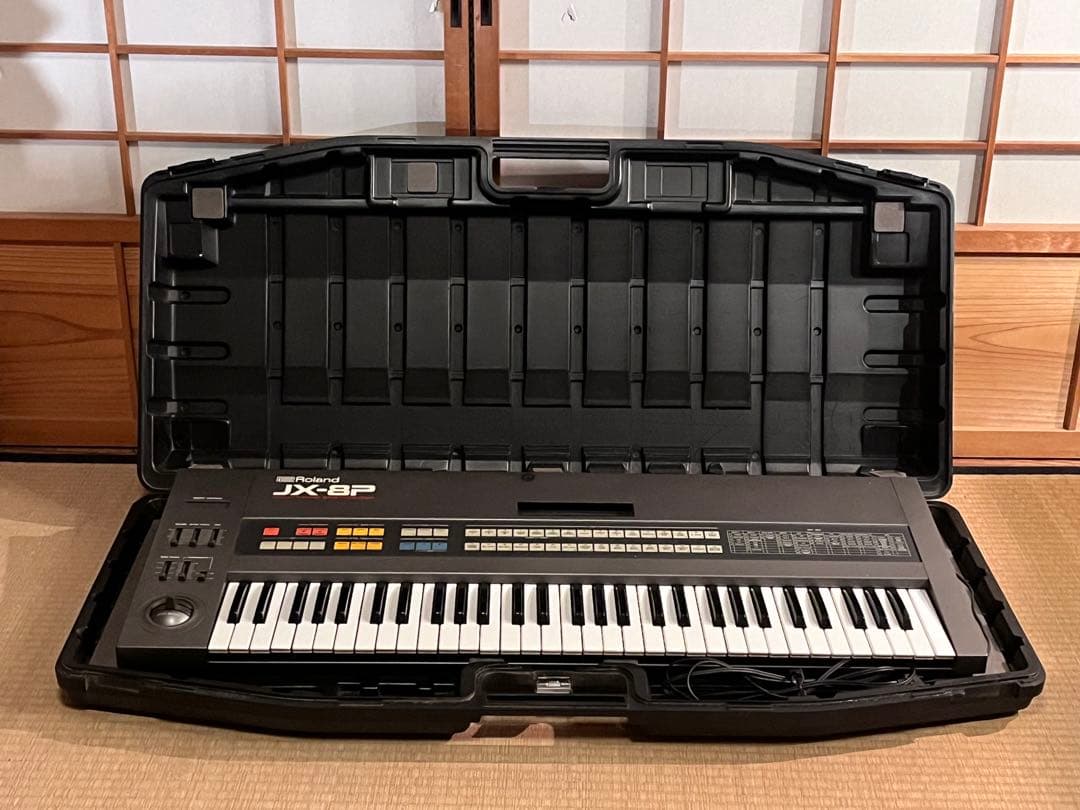 【動作確認済】Roland JX-8P アナログシンセ ハードケース付 MIDI