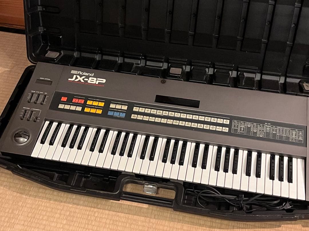 【動作確認済】Roland JX-8P アナログシンセ ハードケース付 MIDI