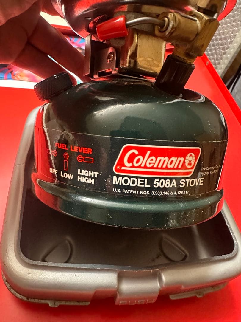 Coleman 508A シングルバーナー USA製 純正ケース付き