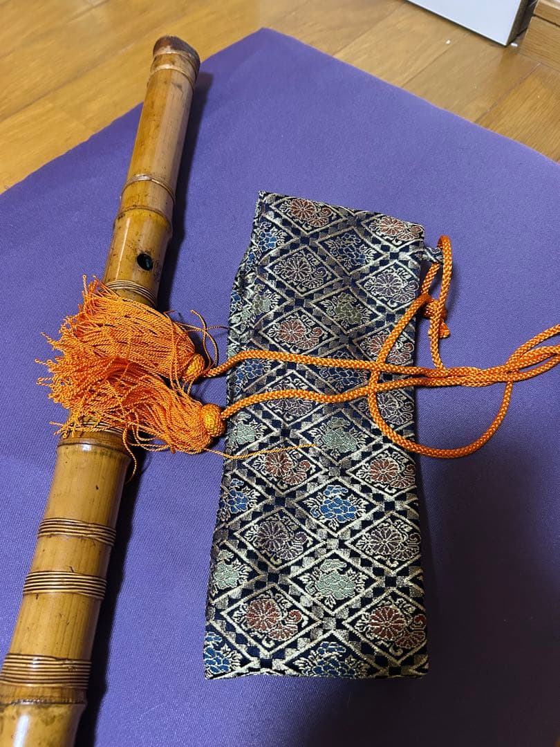 静波尺八本体 竹製 専用ケース付き