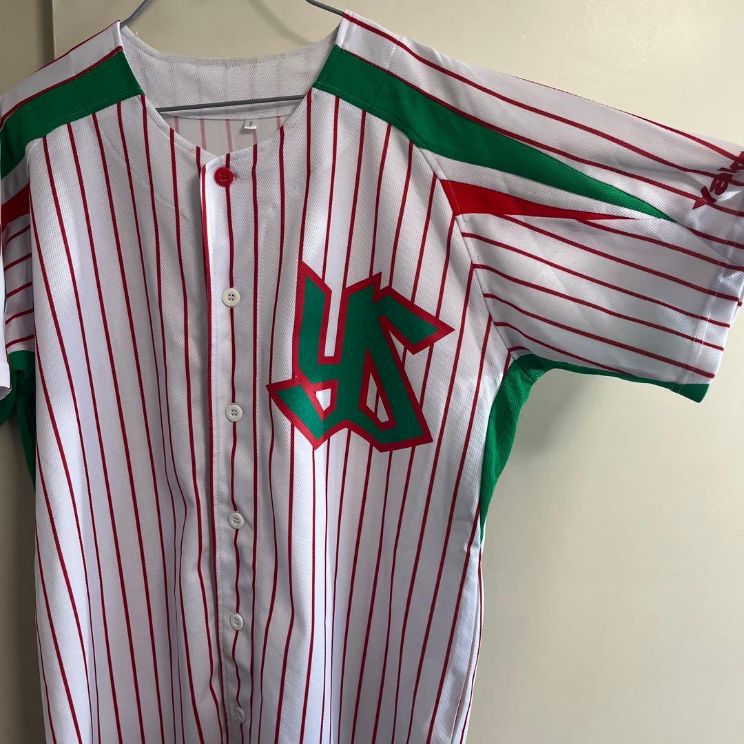野球 ユニフォーム 赤・白・緑　東京ヤクルトスワローズ