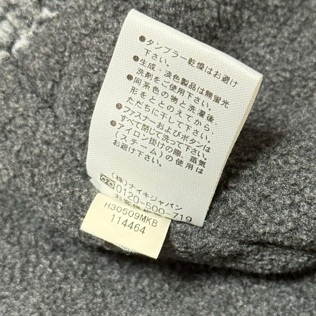 NIKE ナイキ メンズ XL ボアジャケット ブラック フード付 ベンチコート