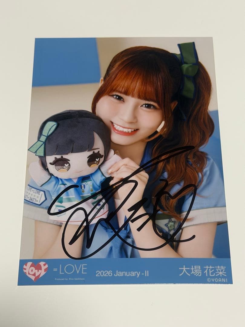 大場花菜 モーリーファンタジーコラボ④ ヨリ 直筆 サイン イコラブ