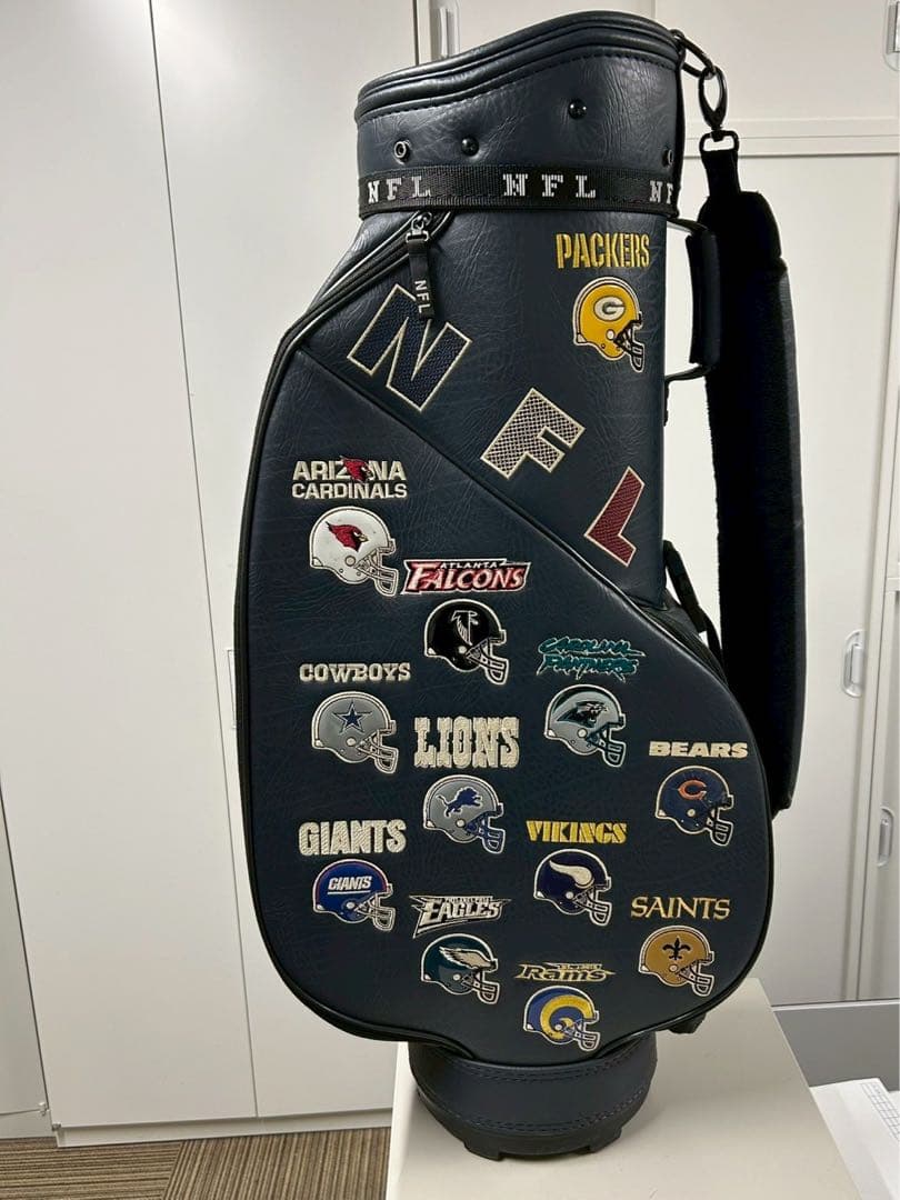 希少・ヴィンテージ　NFL チームロゴ刺繍 キャディバッグ