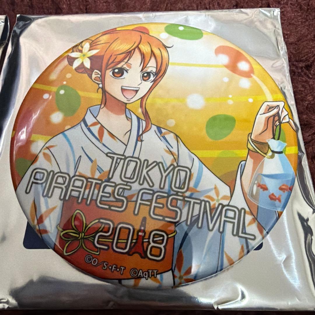 【最終値下げ】東京ワンピースタワー 2018 夏祭り ハロウィン 缶バッジ ナミ