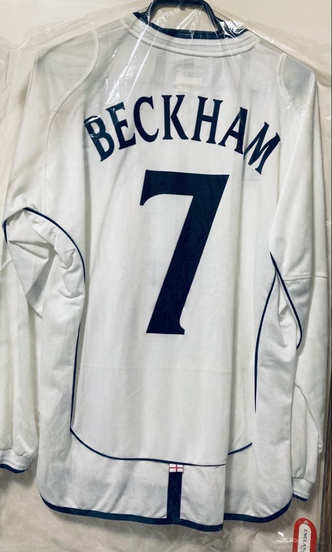 イングランド代表　「デイビッドベッカム ユニフォーム。UMBRO 2001 」