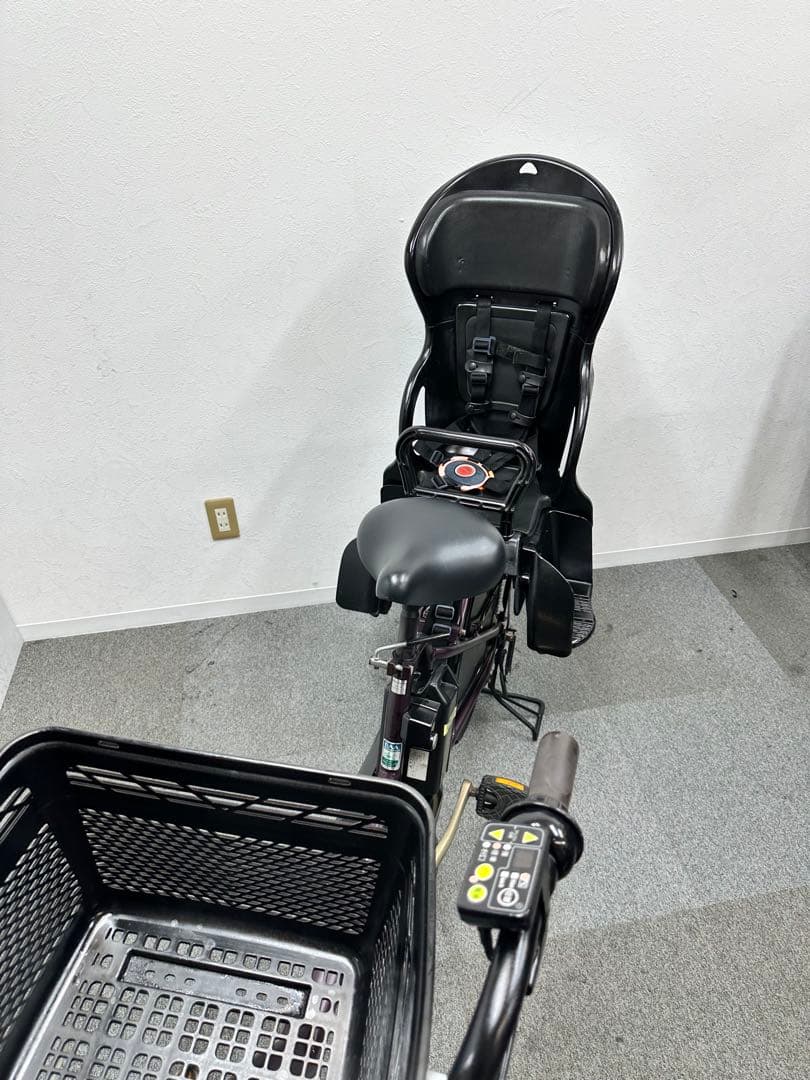 ヤマハパスKISS 子供乗せシート付き電動自転車　大型フロントカゴあり　お買い得