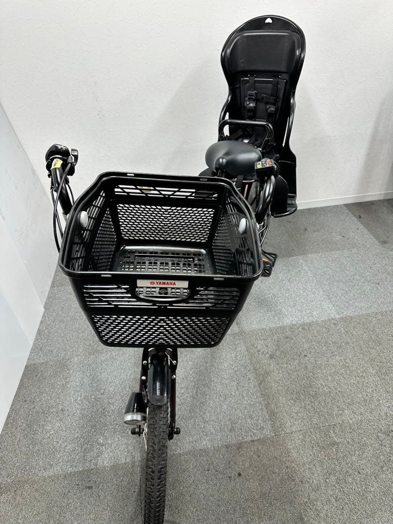 ヤマハパスKISS 子供乗せシート付き電動自転車　大型フロントカゴあり　お買い得