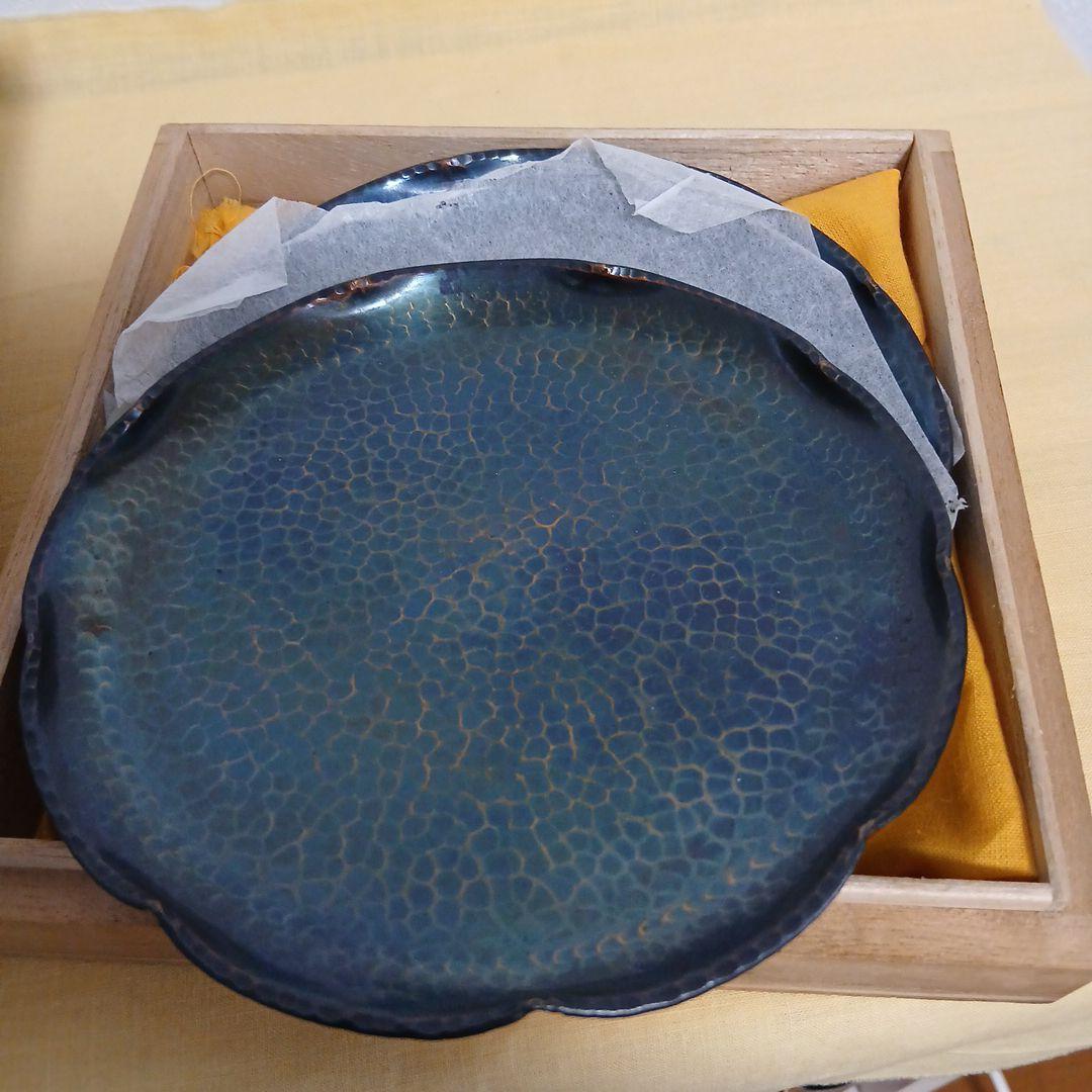 玉川堂鎚起銅器銘々皿 5枚箱付