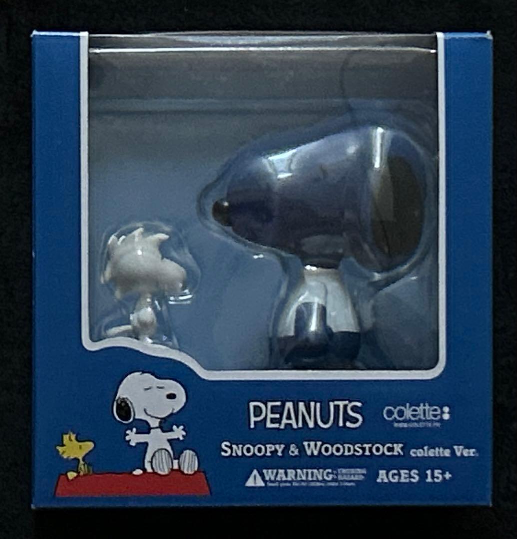 PEANUTS Snoopy & Woodstock 新品 青 メディコムトイ