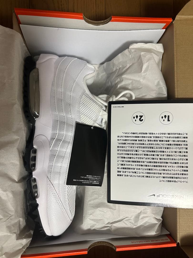 シューズ(男性用) Nike Air Max 95 Golf \"White/Black\"