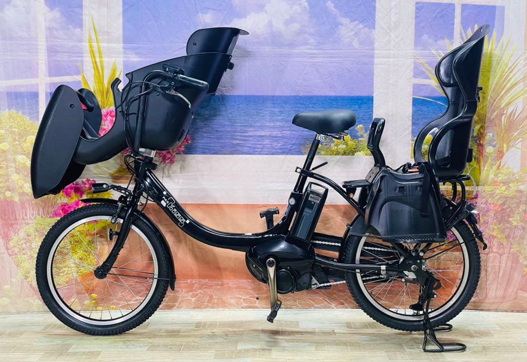 パスキス15AH！⭐️激レアモデル！ヤマハ子供乗せ電動アシスト自転車Y3573