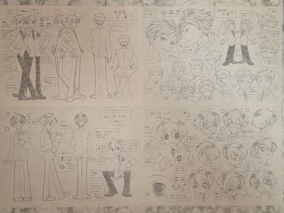 アニメ　桜蘭高校ホスト部　設定資料