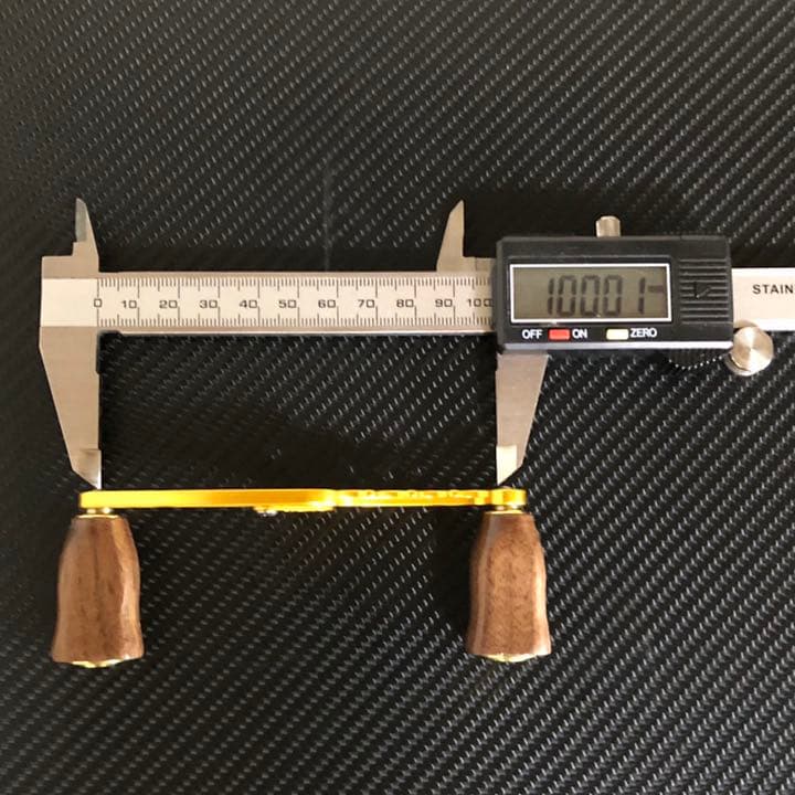 軽量ストレートハンドル&ウッドハンドル セット  ゴールド
